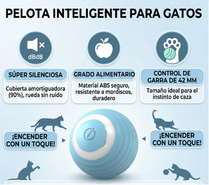 🐱 Pelota Inteligente para Gatos: Juguete Automático que Despierta su Instinto Cazador