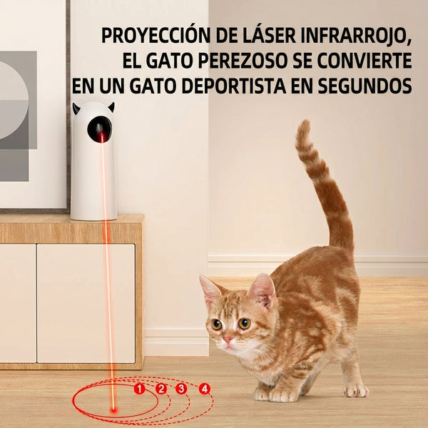 ✨ Juguete Láser LED Automático para Gatos: Caza, Salta y Enloquece – Diversión Inteligente Sin Parar
