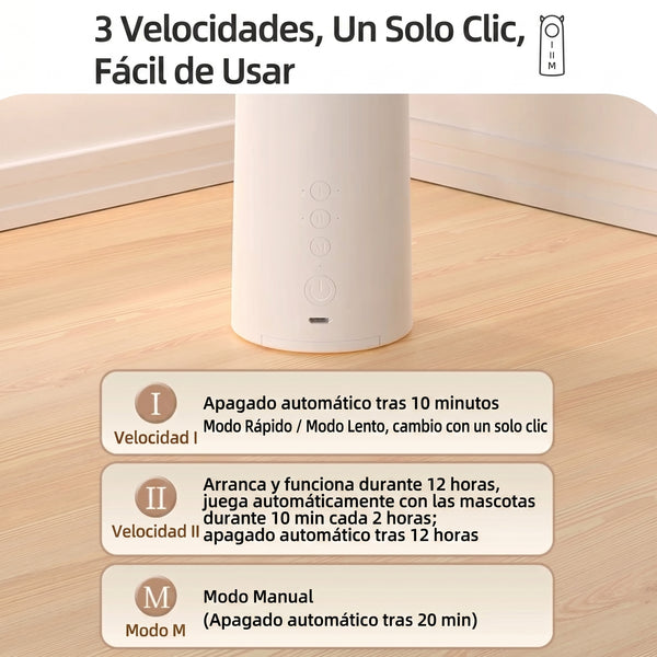 ✨ Juguete Láser LED Automático para Gatos: Caza, Salta y Enloquece – Diversión Inteligente Sin Parar