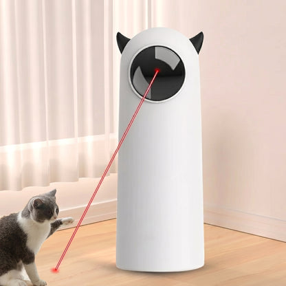 ✨ Juguete Láser LED Automático para Gatos: Caza, Salta y Enloquece – Diversión Inteligente Sin Parar