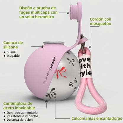 💧 Botella de Agua 2 en 1 para Perros: Hidratación Fácil en Cualquier Aventura – Antigoteo y Compacta